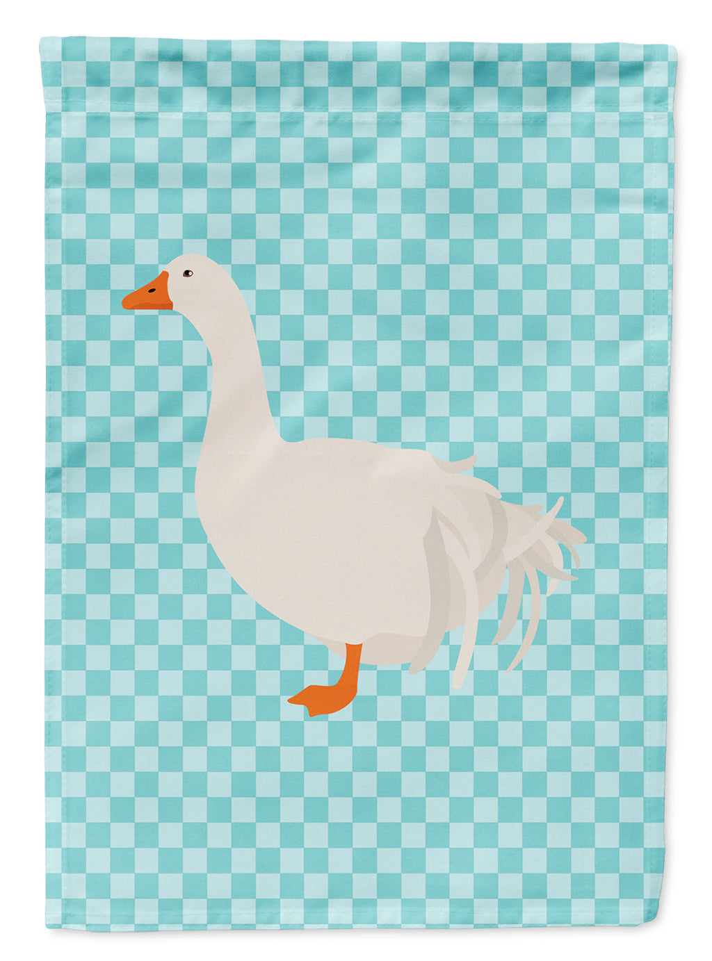 Sebastopol Goose Blue Check Garden Flag Mailbox Decorative Yard Banner Outside Patio Artwork for Flower Beds, Garden Size, Multicolor