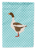 Pomeranian Rogener Goose Blue Check Garden Flag Mailbox Decorative Yard Banner Outside Patio Artwork for Flower Beds, Garden Size, Multicolor