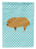 Hungarian Mangalica Pig Blue Check Garden Flag Mailbox Decorative Yard Banner Outside Patio Artwork for Flower Beds, Garden Size, Multicolor