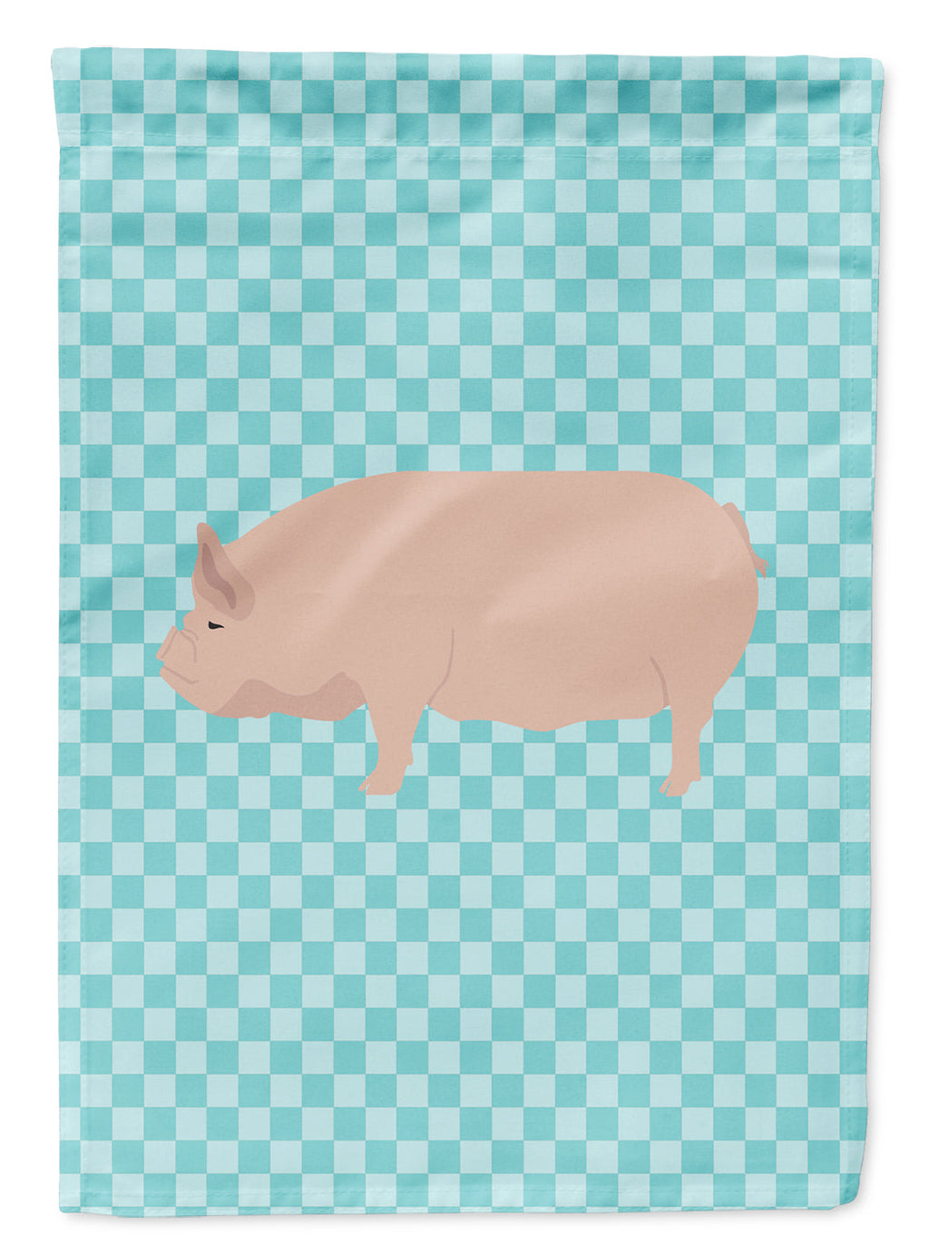 Welsh Pig Blue Check Garden Flag Mailbox Decorative Yard Banner Outside Patio Artwork for Flower Beds, Garden Size, Multicolor
