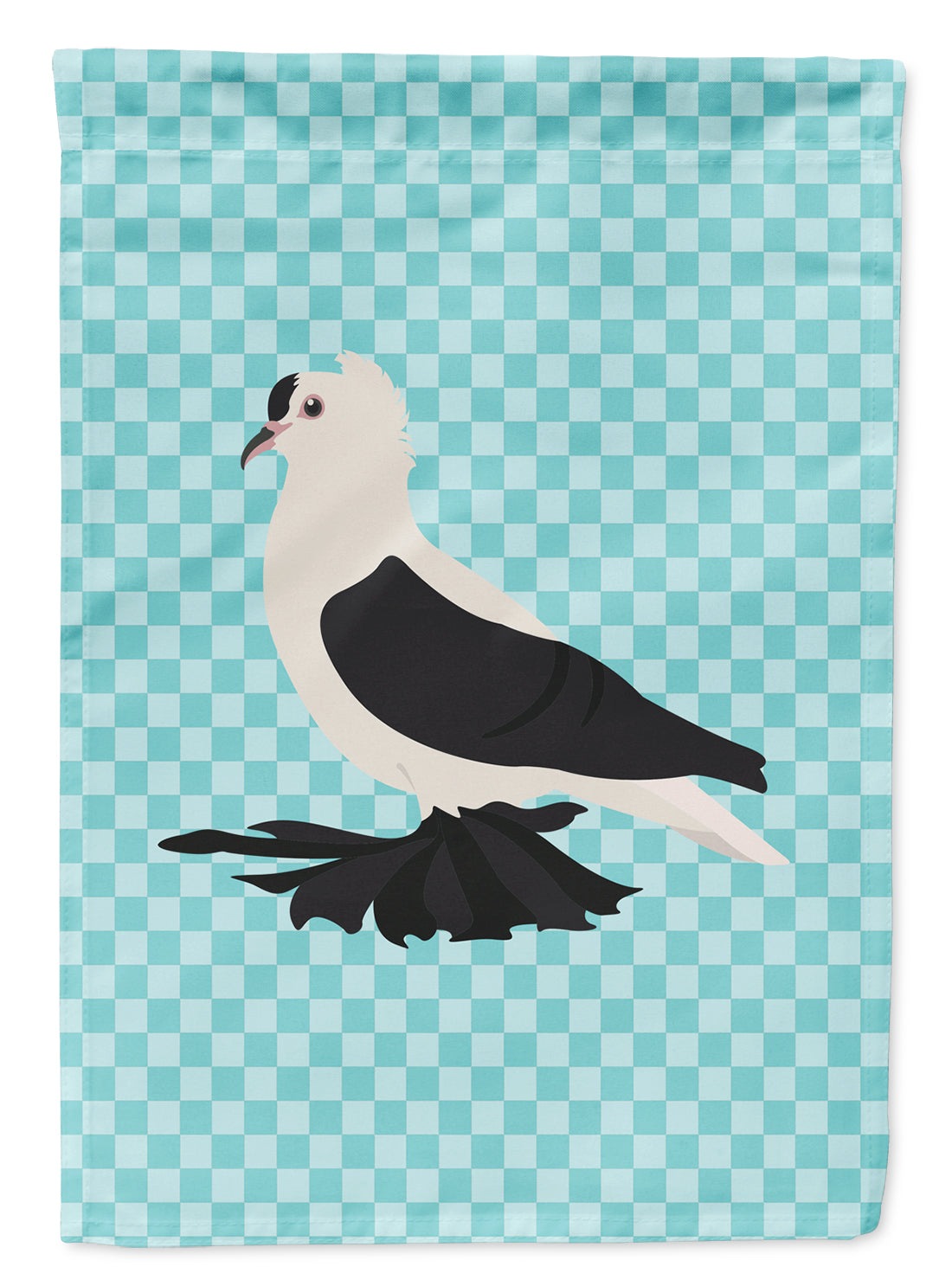 Saxon Fairy Swallow Pigeon Blue Check Garden Flag Mailbox Decorative Yard Banner Outside Patio Artwork for Flower Beds, Garden Size, Multicolor
