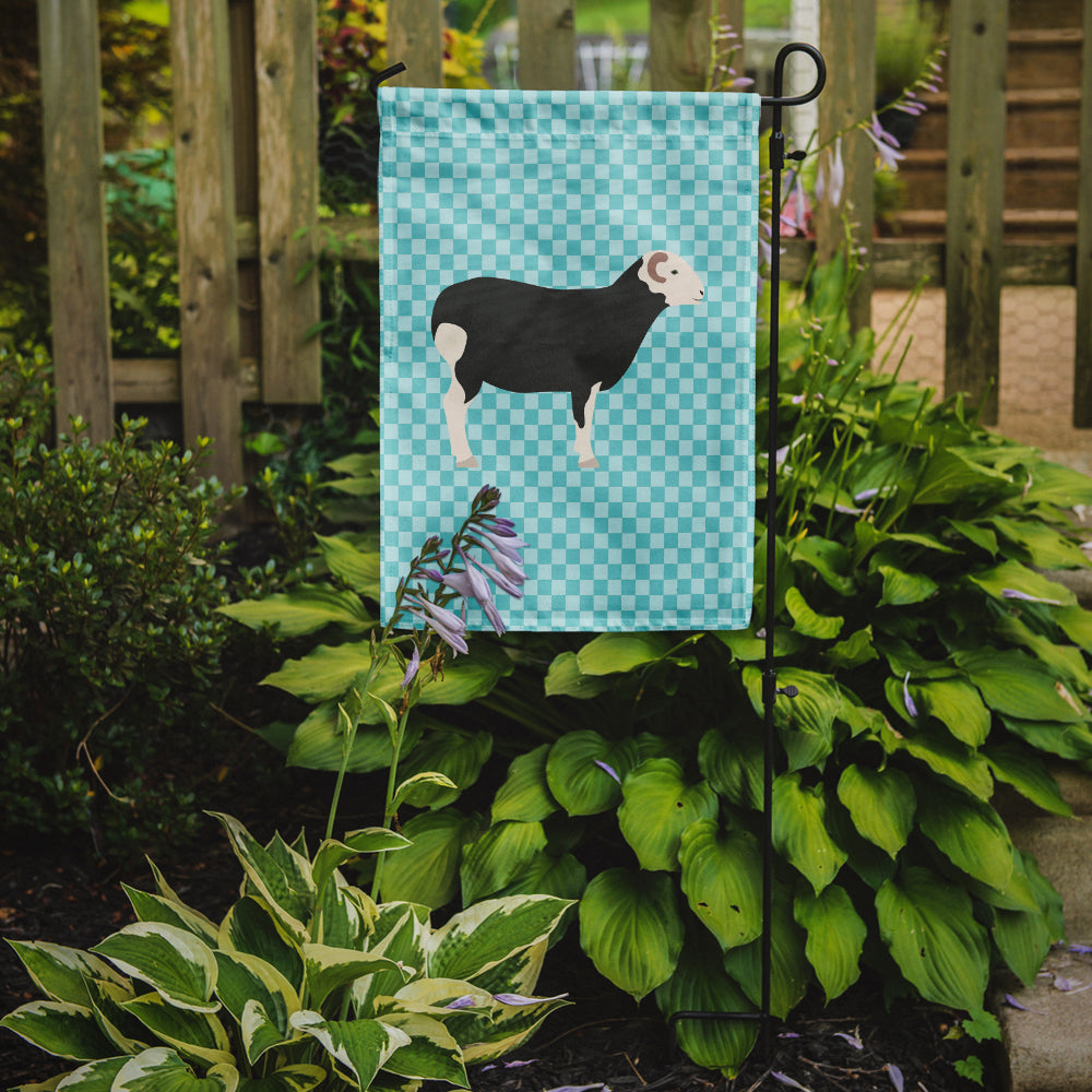 Herwick Sheep Blue Check Garden Flag Mailbox Decorative Yard Banner Outside Patio Artwork for Flower Beds, Garden Size, Multicolor