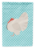 White Holland Turkey Blue Check Garden Flag Mailbox Decorative Yard Banner Outside Patio Artwork for Flower Beds, Garden Size, Multicolor