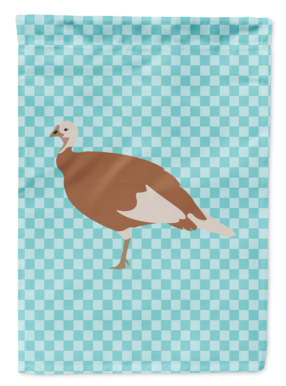 Jersey Buff Turkey Hen Blue Check Garden Flag Mailbox Decorative Yard Banner Outside Patio Artwork for Flower Beds, Garden Size, Multicolor