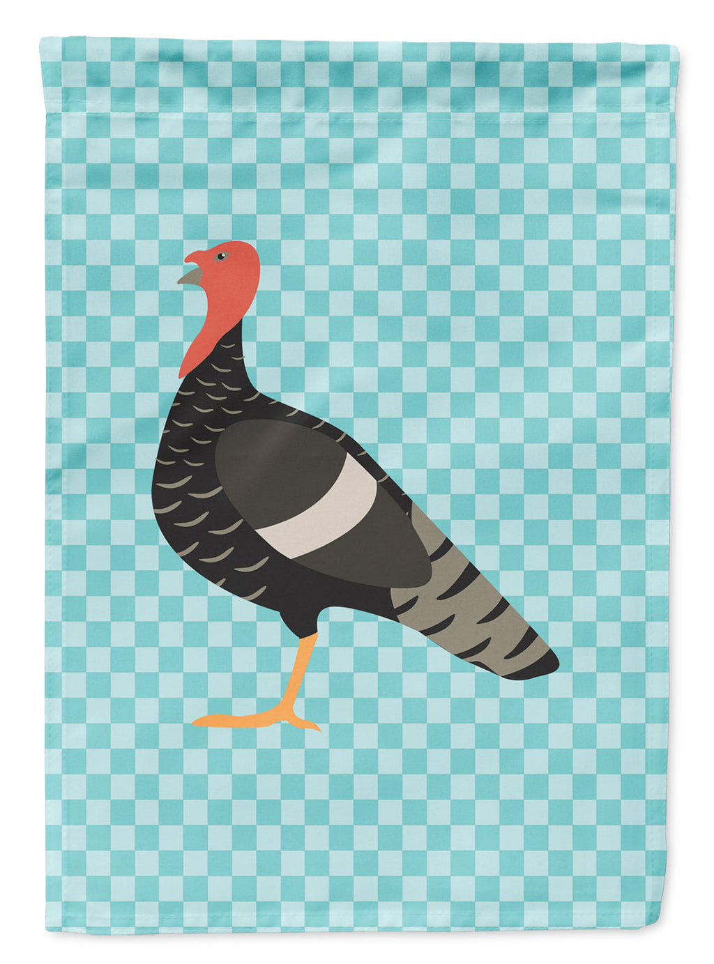 Marragansett Turkey Blue Check Garden Flag Mailbox Decorative Yard Banner Outside Patio Artwork for Flower Beds, Garden Size, Multicolor