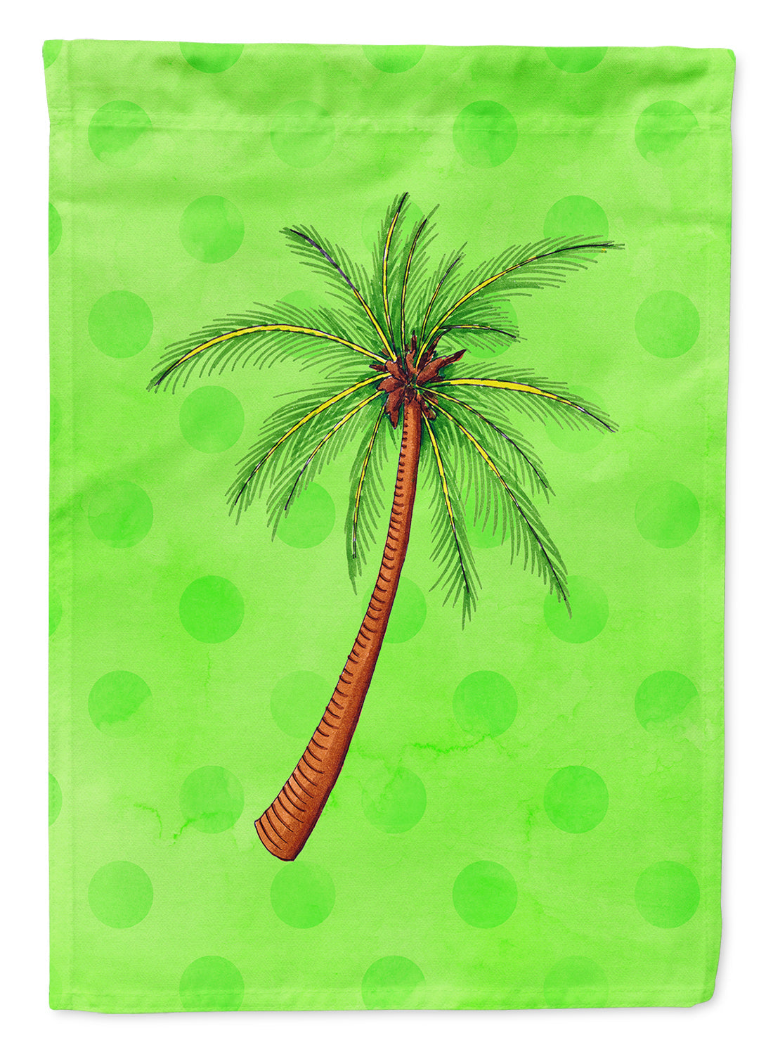 Palm Tree Green Polkadot Garden Flag Mailbox Decorative Yard Banner Outside Patio Artwork for Flower Beds, Garden Size, Multicolor