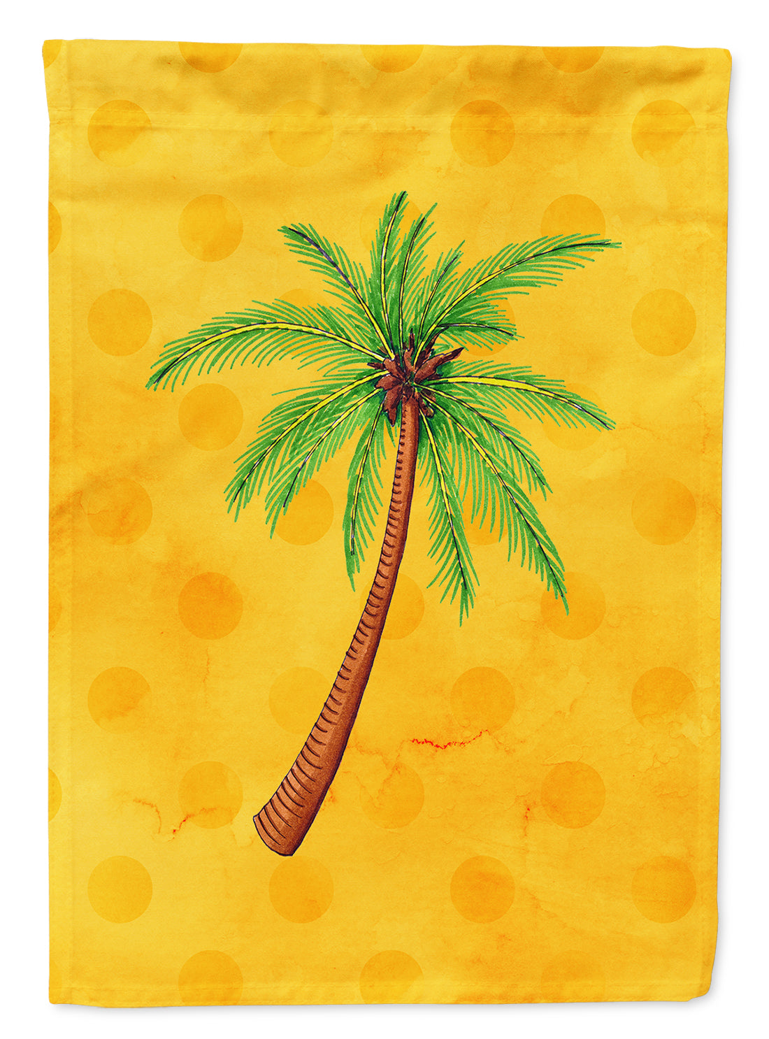 Palm Tree Yellow Polkadot Garden Flag Mailbox Decorative Yard Banner Outside Patio Artwork for Flower Beds, Garden Size, Multicolor