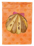 Sea Shell Orange Polkadot Garden Flag Mailbox Decorative Yard Banner Outside Patio Artwork for Flower Beds, Garden Size, Multicolor