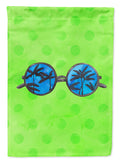 Sunglasses Green Polkadot Garden Flag Mailbox Decorative Yard Banner Outside Patio Artwork for Flower Beds, Garden Size, Multicolor