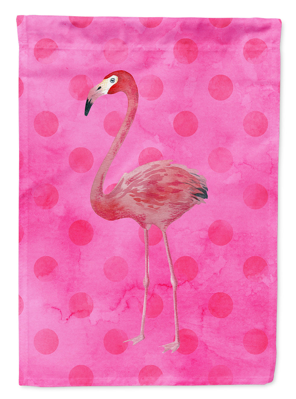 Flamingo Pink Polkadot Garden Flag Mailbox Decorative Yard Banner Outside Patio Artwork for Flower Beds, Garden Size, Multicolor