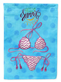 Bikini Swimsuit Blue Polkadot Garden Flag Mailbox Decorative Yard Banner Outside Patio Artwork for Flower Beds, Garden Size, Multicolor