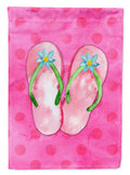 Pink Flip Flops Pink Polkadot Garden Flag Mailbox Decorative Yard Banner Outside Patio Artwork for Flower Beds, Garden Size, Multicolor