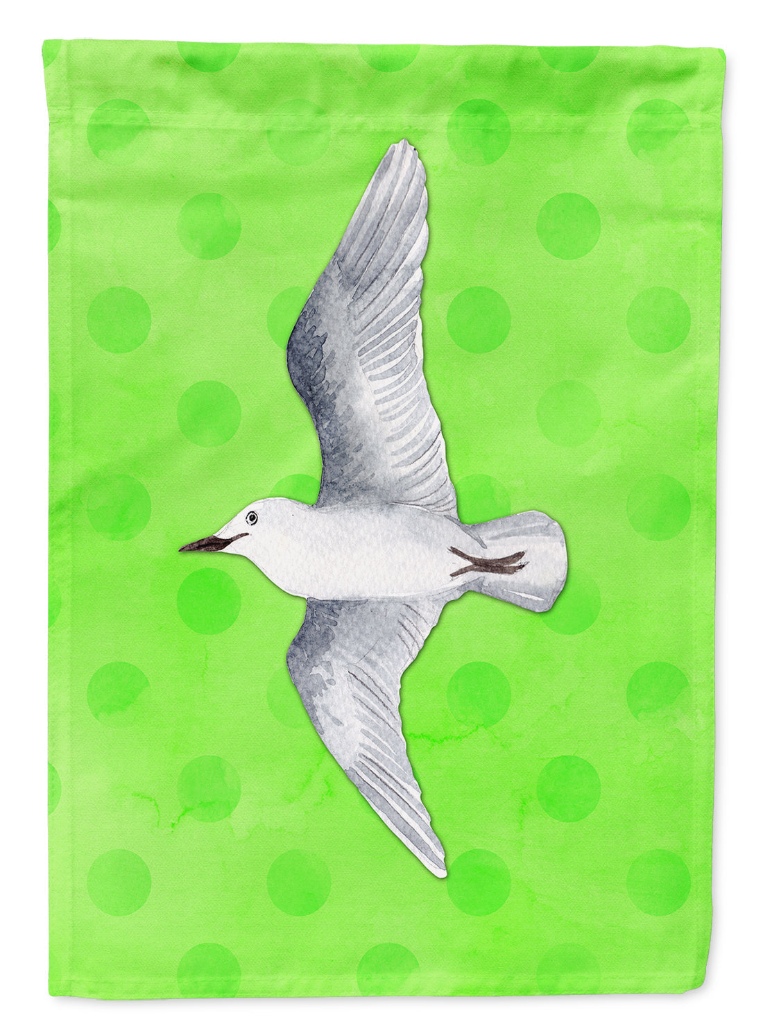Sea Gull Green Polkadot Garden Flag Mailbox Decorative Yard Banner Outside Patio Artwork for Flower Beds, Garden Size, Multicolor