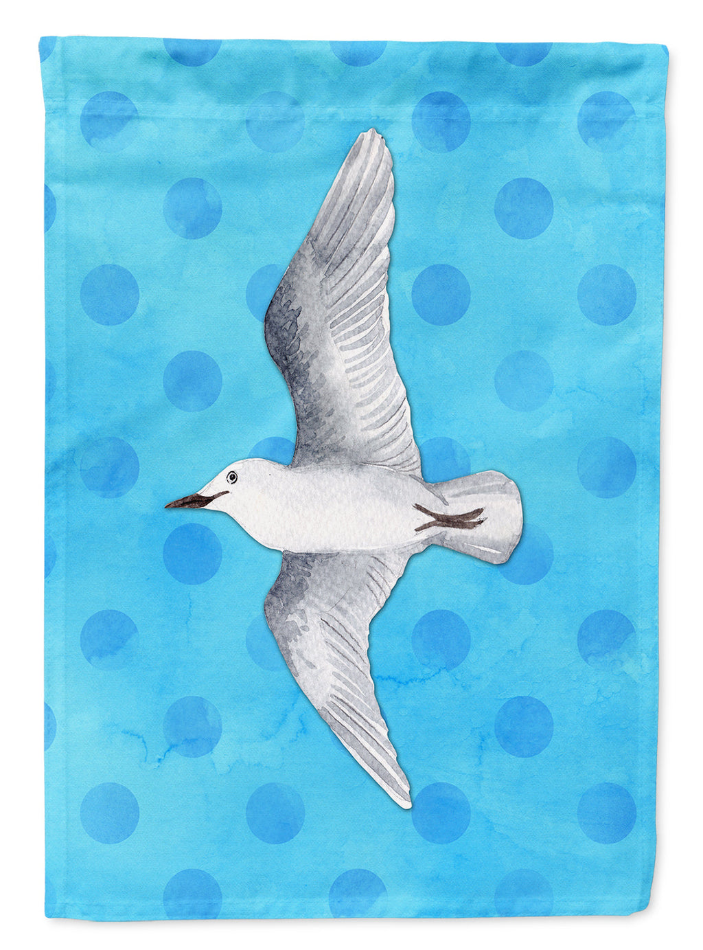 Sea Gull Blue Polkadot Garden Flag Mailbox Decorative Yard Banner Outside Patio Artwork for Flower Beds, Garden Size, Multicolor