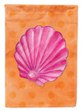 Pink Sea Shell Orange Polkadot Garden Flag Mailbox Decorative Yard Banner Outside Patio Artwork for Flower Beds, Garden Size, Multicolor