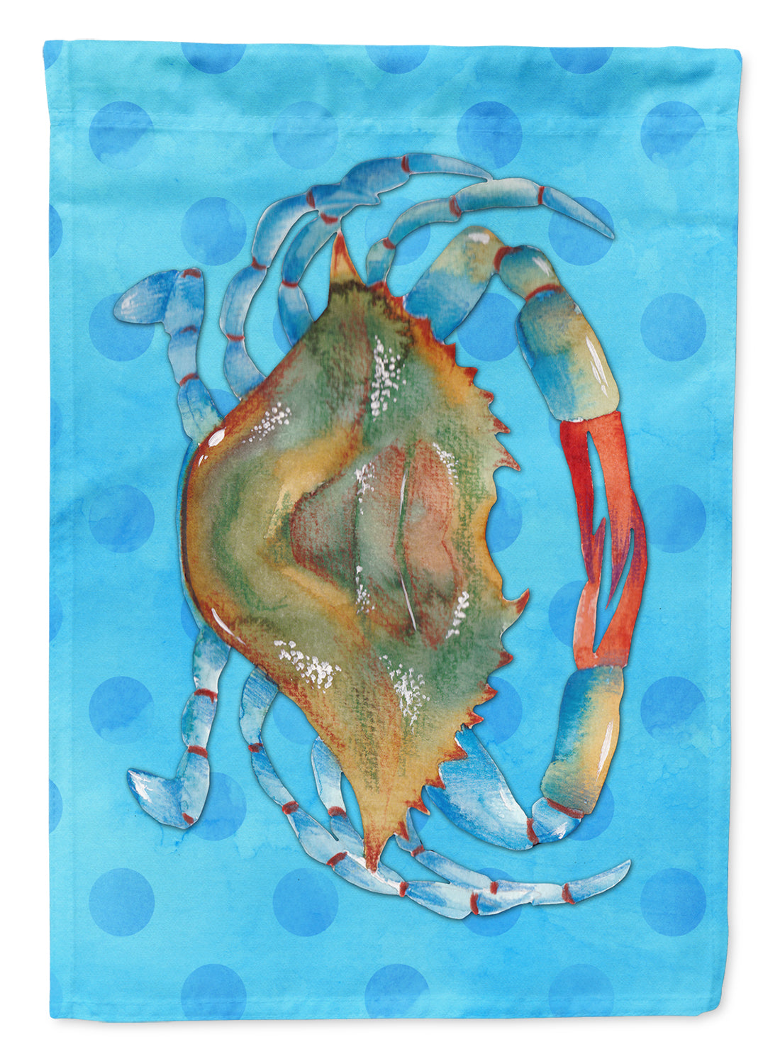 Blue Crab Blue Polkadot Garden Flag Mailbox Decorative Yard Banner Outside Patio Artwork for Flower Beds, Garden Size, Multicolor