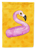 Flamingo Floaty Yellow Polkadot Garden Flag Mailbox Decorative Yard Banner Outside Patio Artwork for Flower Beds, Garden Size, Multicolor