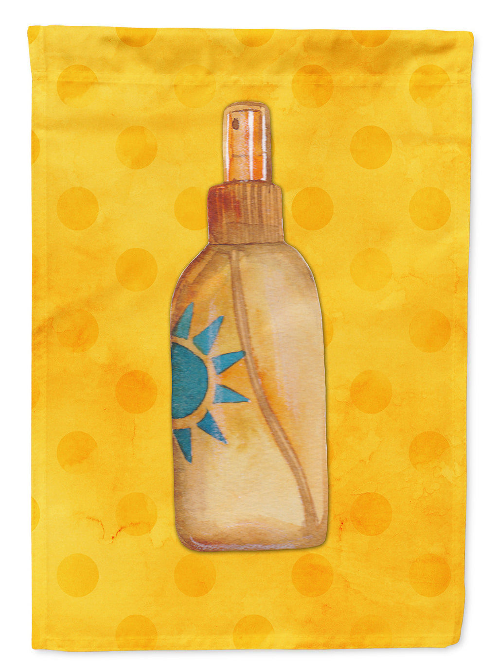 Message in a Bottle Yellow Polkadot Garden Flag Mailbox Decorative Yard Banner Outside Patio Artwork for Flower Beds, Garden Size, Multicolor