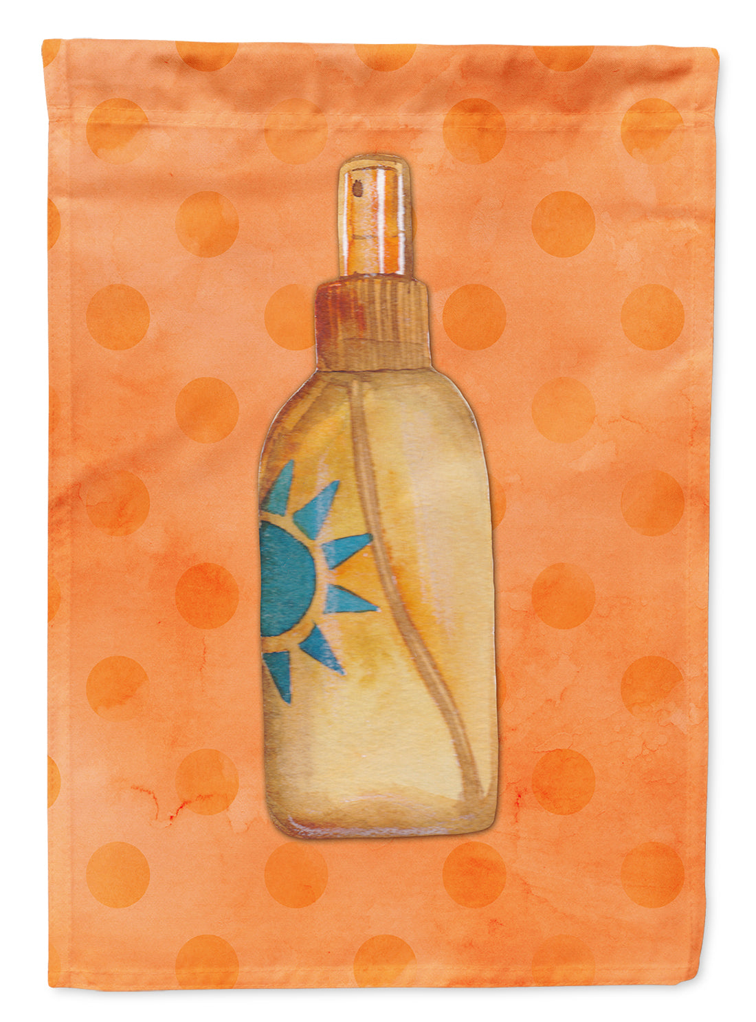 Message in a Bottle Orange Polkadot Garden Flag Mailbox Decorative Yard Banner Outside Patio Artwork for Flower Beds, Garden Size, Multicolor