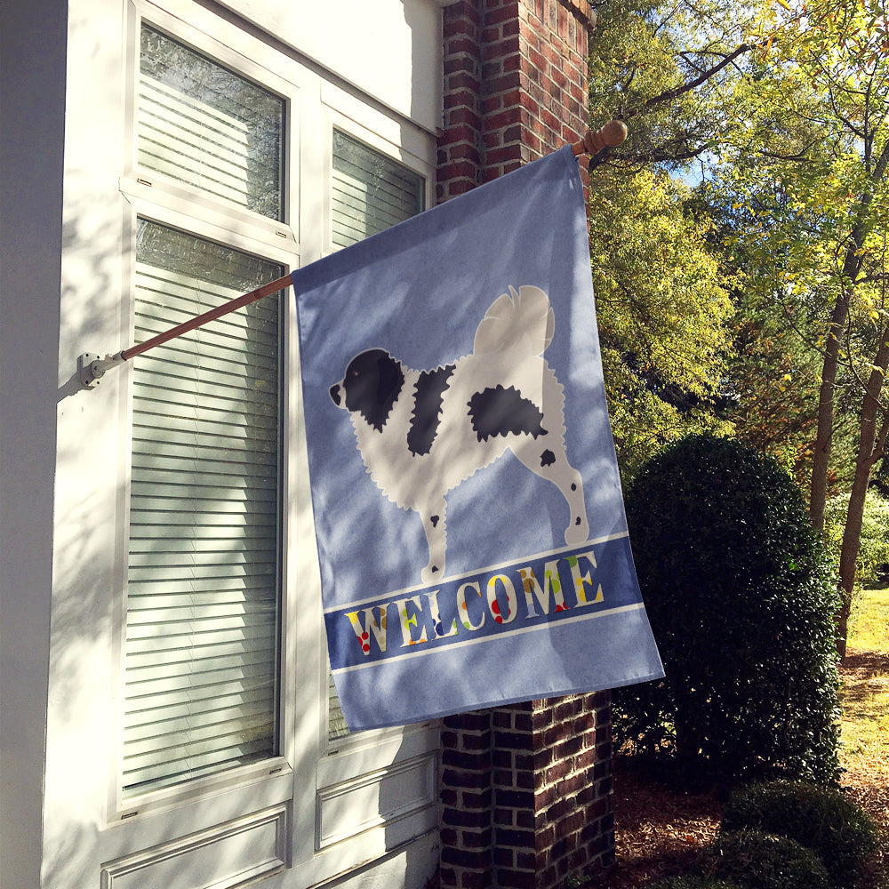 Wetterhoun Frisian Water Dog House Flag 28x40 Porch Sleeve Pole Decorative Outside Yard Banner Artwork Wall Hanging, Polyester