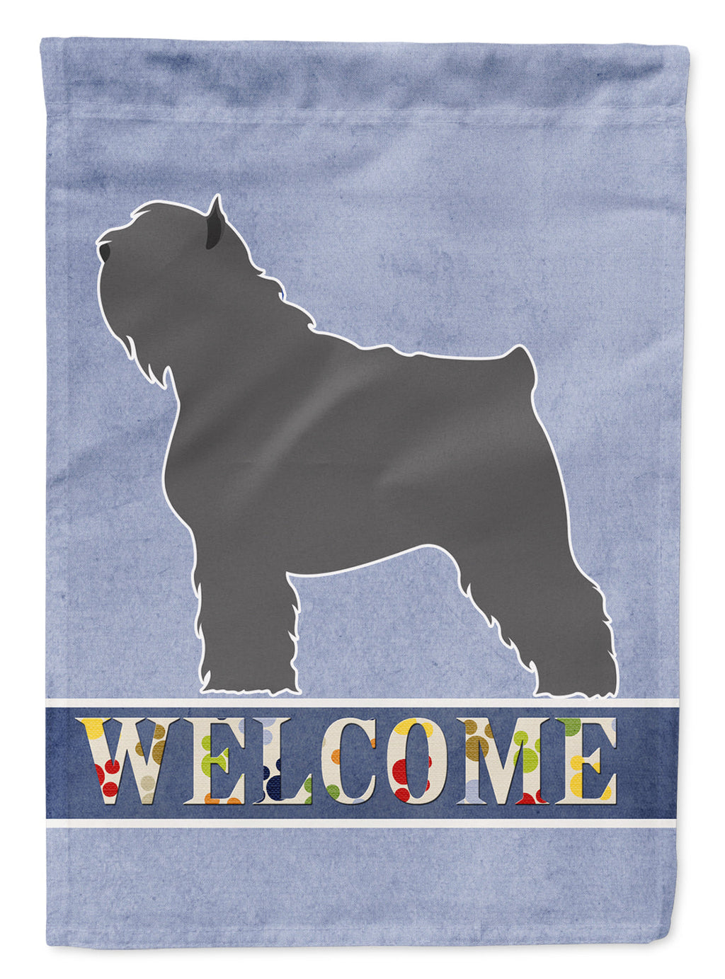 Bouvier des Flandres Welcome Garden Flag Mailbox Decorative Yard Banner Outside Patio Artwork for Flower Beds, Garden Size, Multicolor