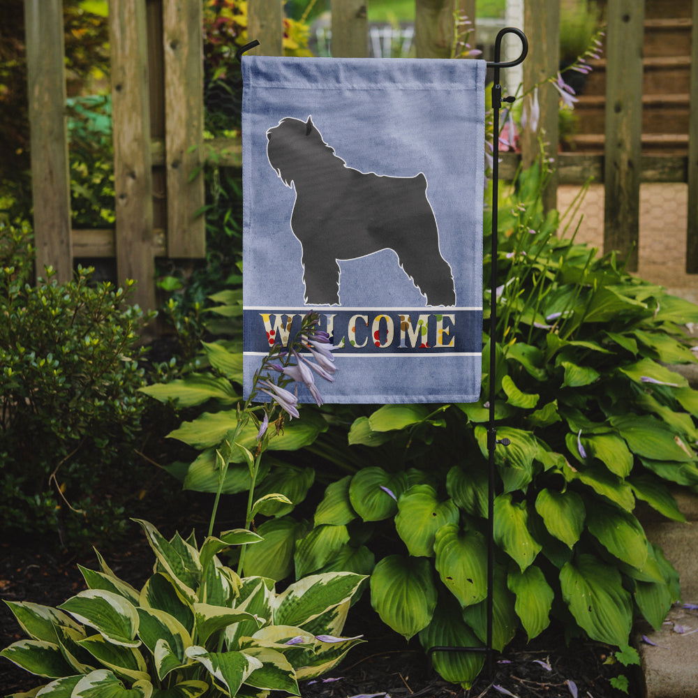Bouvier des Flandres Welcome Garden Flag Mailbox Decorative Yard Banner Outside Patio Artwork for Flower Beds, Garden Size, Multicolor
