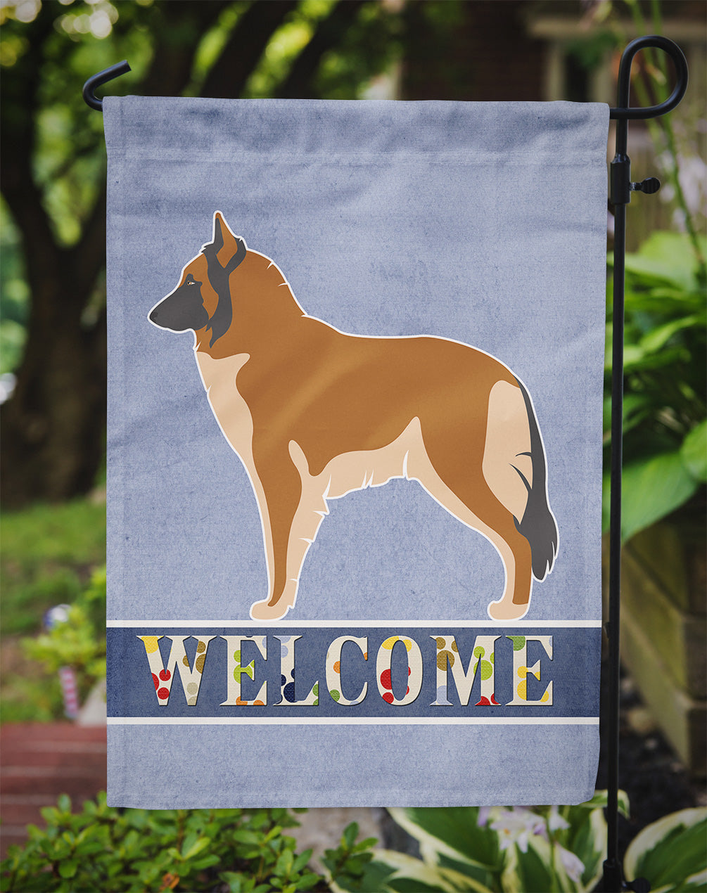 Belgian Tervuren Welcome Garden Flag Mailbox Decorative Yard Banner Outside Patio Artwork for Flower Beds, Garden Size, Multicolor