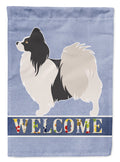 Papillon Welcome Garden Flag Mailbox Decorative Yard Banner Outside Patio Artwork for Flower Beds, Garden Size, Multicolor