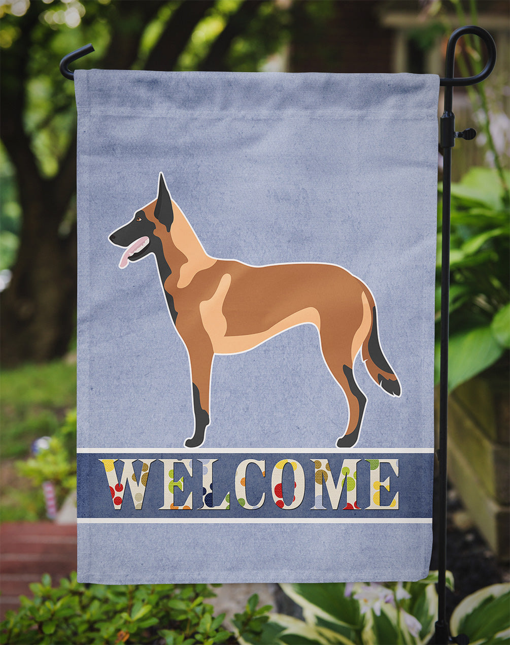 Malinois Belgian Shepherd Garden Flag Mailbox Decorative Yard Banner Outside Patio Artwork for Flower Beds, Garden Size, Multicolor