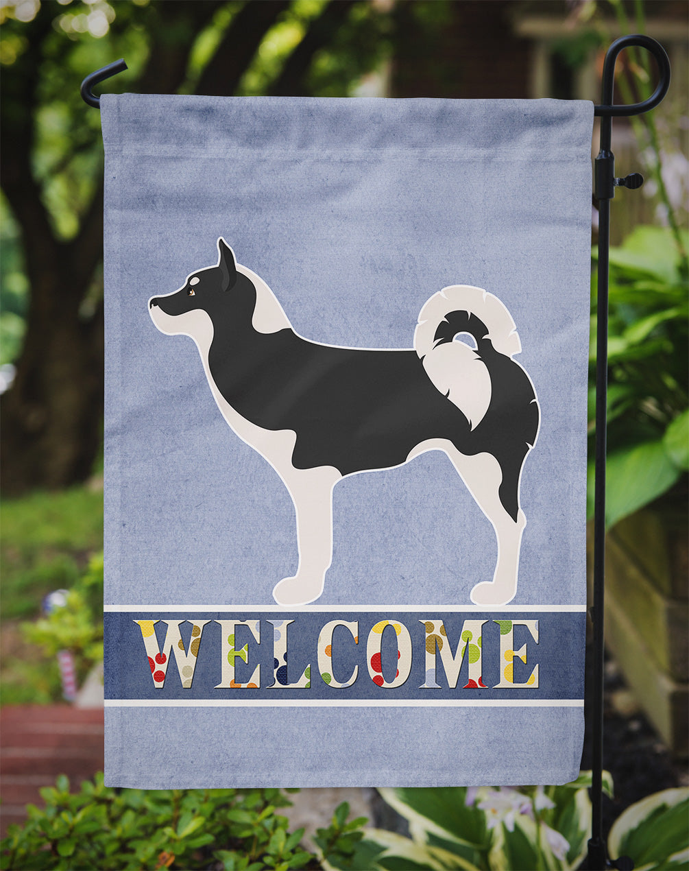 Greenland Dog Welcome Garden Flag Mailbox Decorative Yard Banner Outside Patio Artwork for Flower Beds, Garden Size, Multicolor