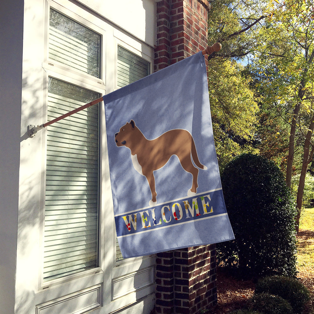 Perro de Presa Canario House Flag 28x40 Porch Sleeve Pole Decorative Outside Yard Banner Artwork Wall Hanging, Polyester