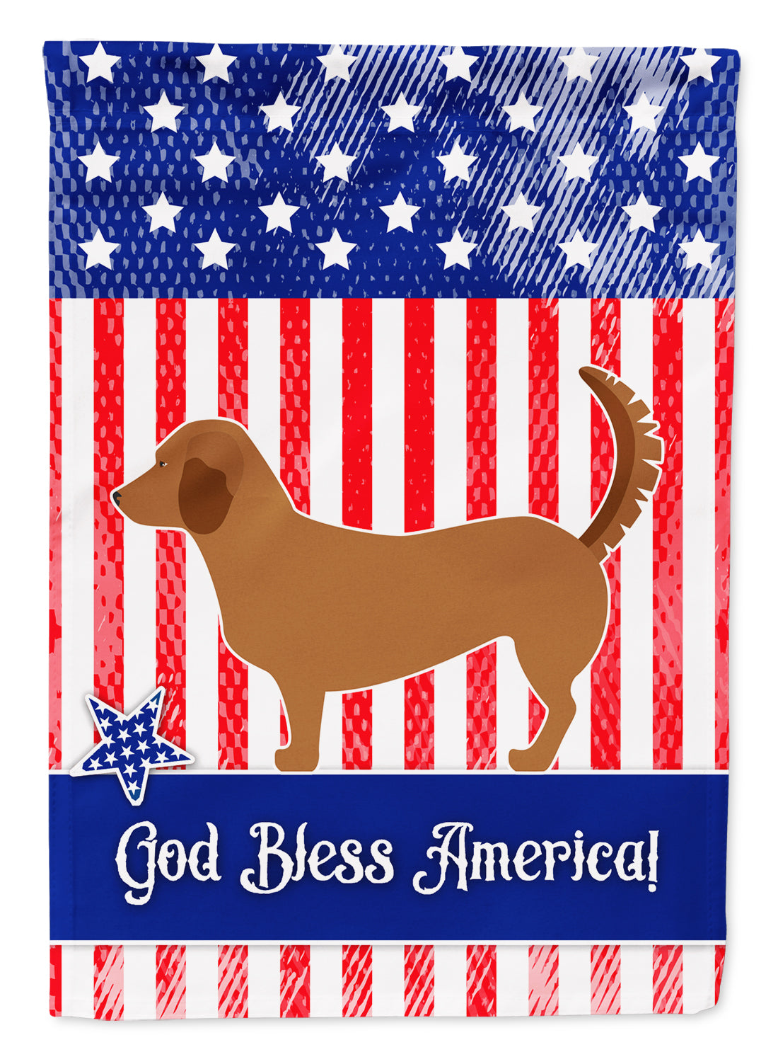 Alpine Dachsbrake American Garden Flag Mailbox Decorative Yard Banner Outside Patio Artwork for Flower Beds, Garden Size, Multicolor