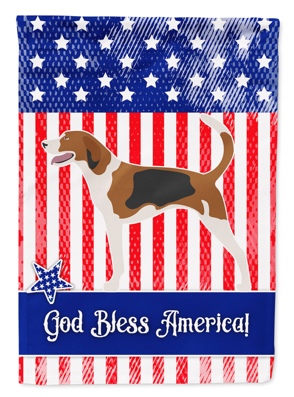 American Foxhound American Garden Flag Mailbox Decorative Yard Banner Outside Patio Artwork for Flower Beds, Garden Size, Multicolor