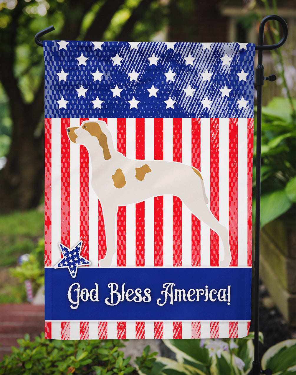 Ariege Pointer American Garden Flag Mailbox Decorative Yard Banner Outside Patio Artwork for Flower Beds, Garden Size, Multicolor