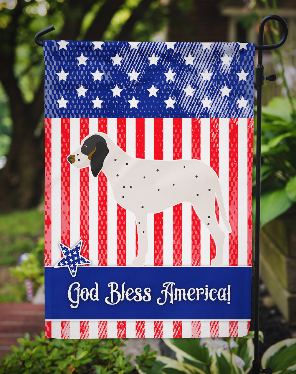Gascon Saintongeois American Garden Flag Mailbox Decorative Yard Banner Outside Patio Artwork for Flower Beds, Garden Size, Multicolor