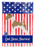 Wire Fox Terrier American Garden Flag Mailbox Decorative Yard Banner Outside Patio Artwork for Flower Beds, Garden Size, Multicolor