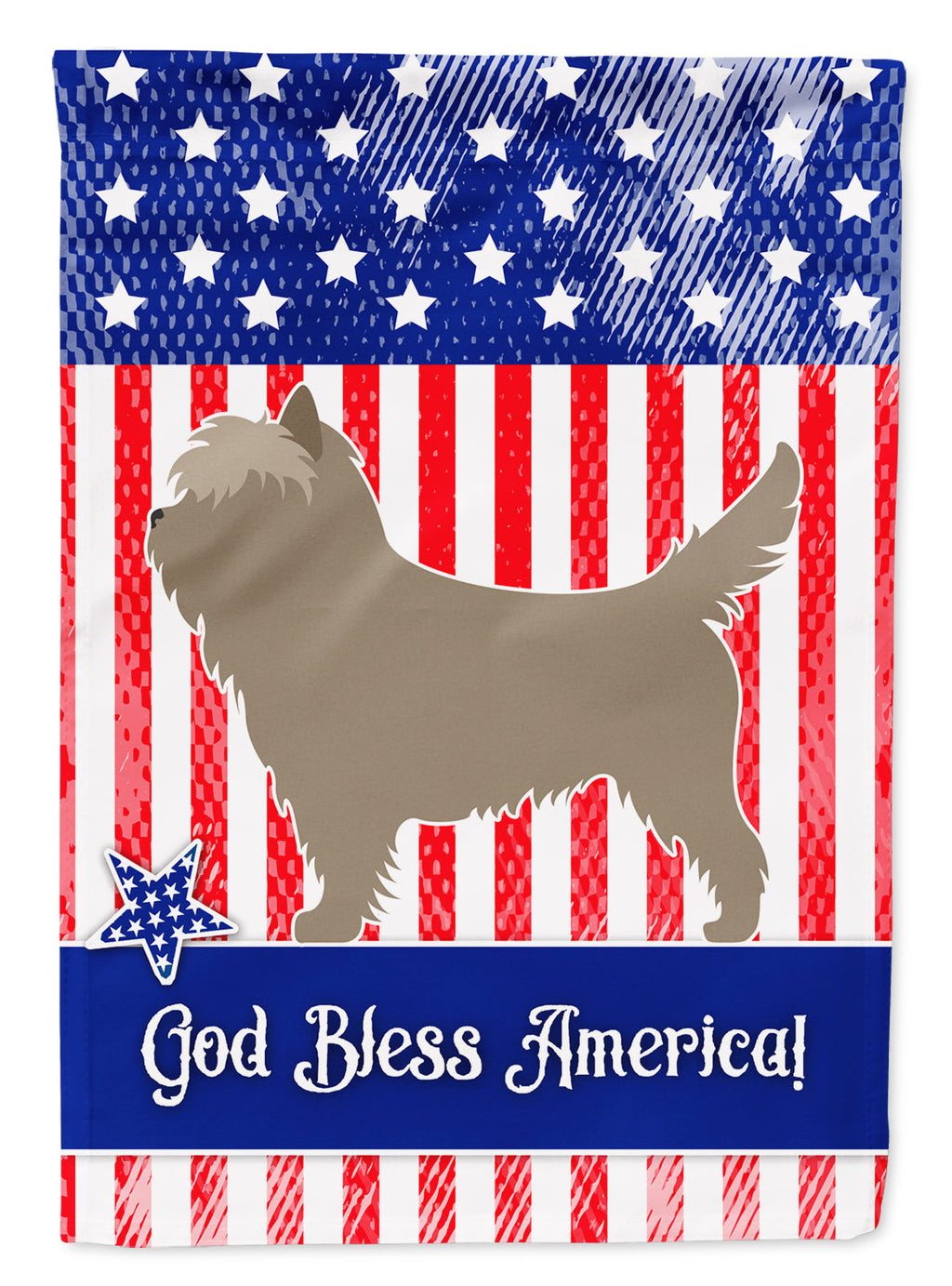 Cairn Terrier American Garden Flag Mailbox Decorative Yard Banner Outside Patio Artwork for Flower Beds, Garden Size, Multicolor