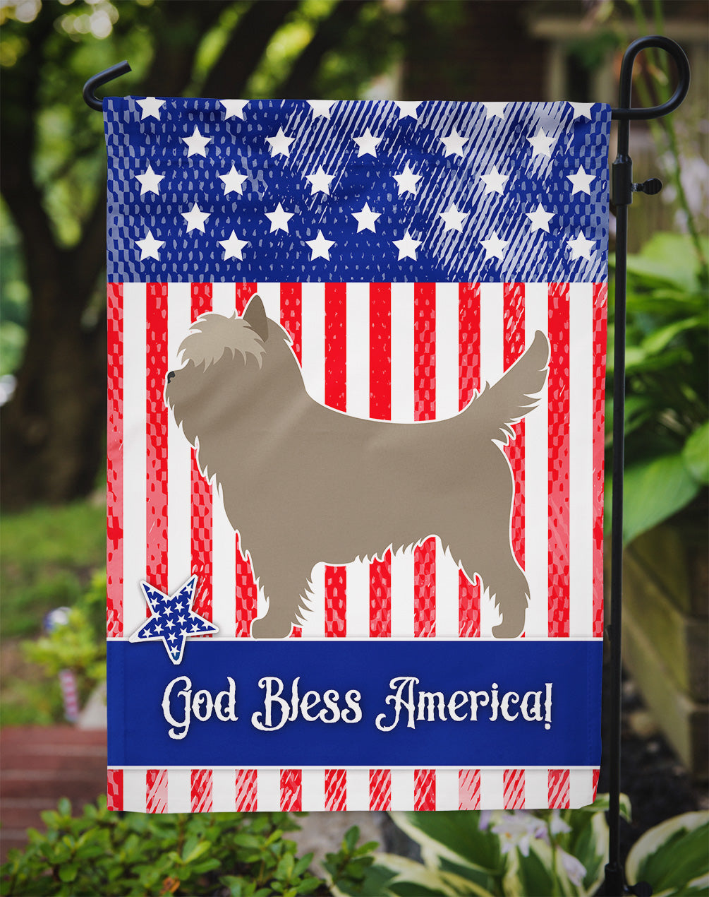 Cairn Terrier American Garden Flag Mailbox Decorative Yard Banner Outside Patio Artwork for Flower Beds, Garden Size, Multicolor