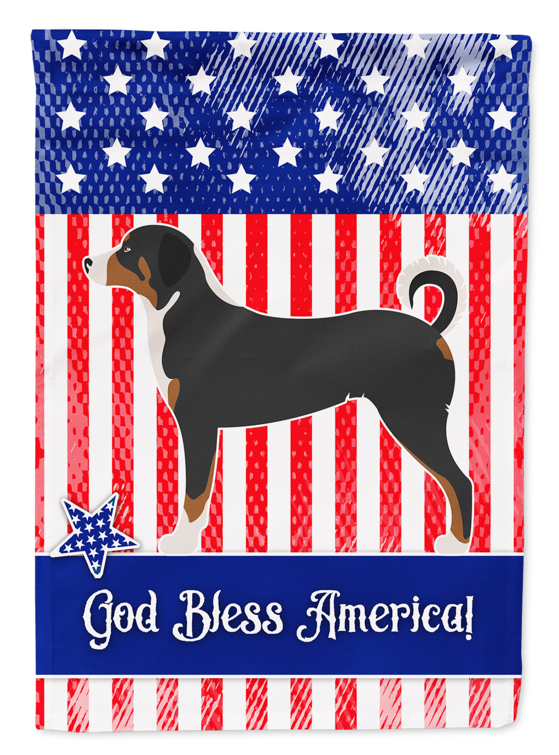 Appenzeller Sennenhund American Garden Flag Mailbox Decorative Yard Banner Outside Patio Artwork for Flower Beds, Garden Size, Multicolor