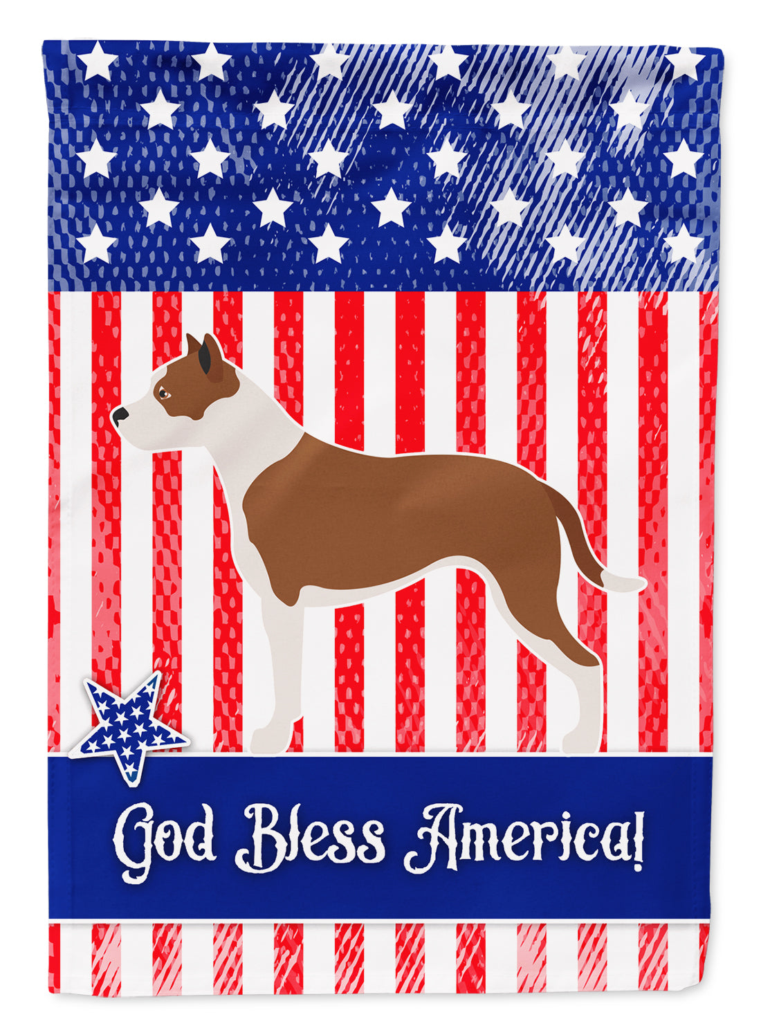 Pit Bull Terrier American Garden Flag Mailbox Decorative Yard Banner Outside Patio Artwork for Flower Beds, Garden Size, Multicolor