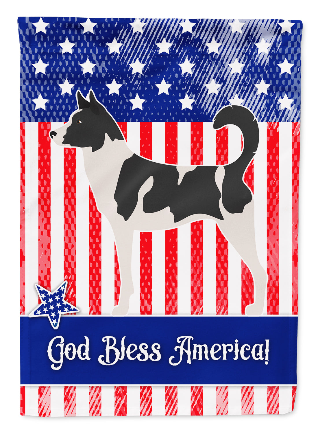 Canaan Dog American Garden Flag Mailbox Decorative Yard Banner Outside Patio Artwork for Flower Beds, Garden Size, Multicolor