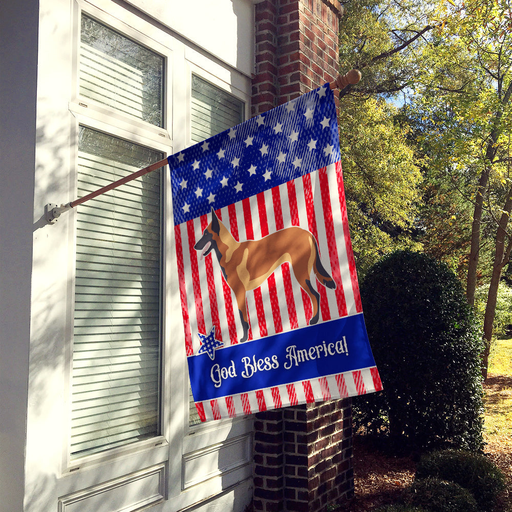 Malinois Belgian Shepherd  American House Flag 28x40 Porch Sleeve Pole Decorative Outside Yard Banner Artwork Wall Hanging, Polyester