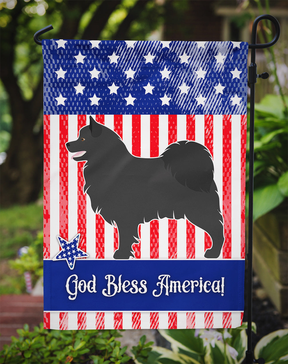Swedish Lapphund American Garden Flag Mailbox Decorative Yard Banner Outside Patio Artwork for Flower Beds, Garden Size, Multicolor