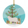 Kuvasz Christmas Ceramic Ornament Christmas Tree Hanging Decorations for Home Christmas Holiday, Party, Gift, 3 in, Multicolor