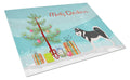Alaskan Malamute Christmas Cutting Board Tempered Glass Kitchen Cutting Surface, Heat Resistant Chopping, Non-Slip Feet, Food Prep & Serving