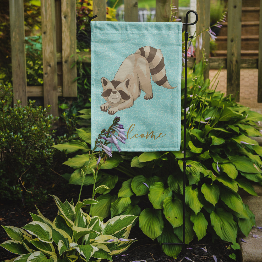 Raccoon Garden Flag Mailbox Decorative Yard Banner Outside Patio Artwork for Flower Beds, Garden Size, Multicolor