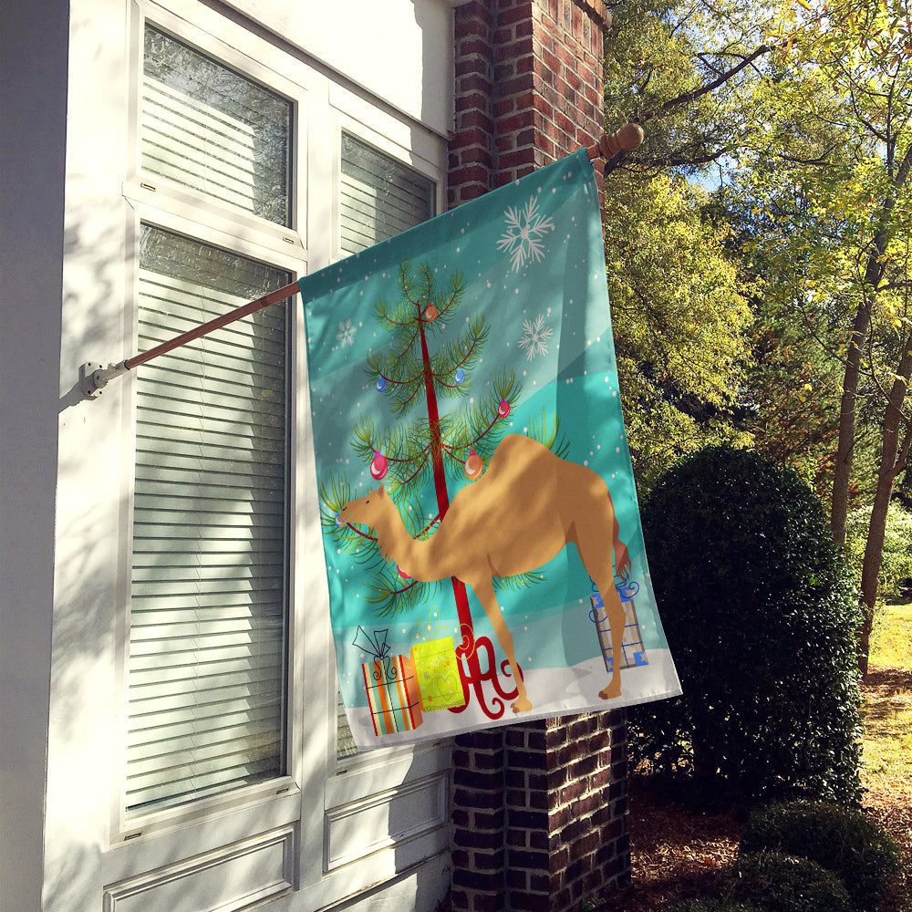 Arabian Camel Dromedary Christmas House Flag 28x40 Porch Sleeve Pole Decorative Outside Yard Banner Artwork Wall Hanging, Polyester