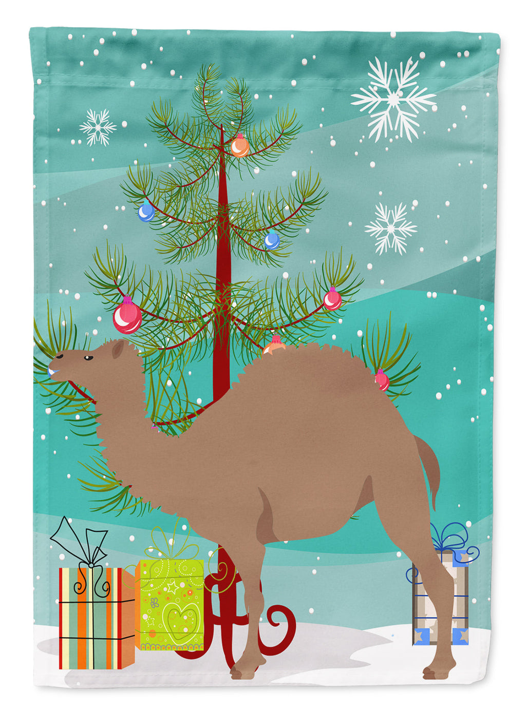 F1 Hybrid Camel Christmas Garden Flag Mailbox Decorative Yard Banner Outside Patio Artwork for Flower Beds, Garden Size, Multicolor
