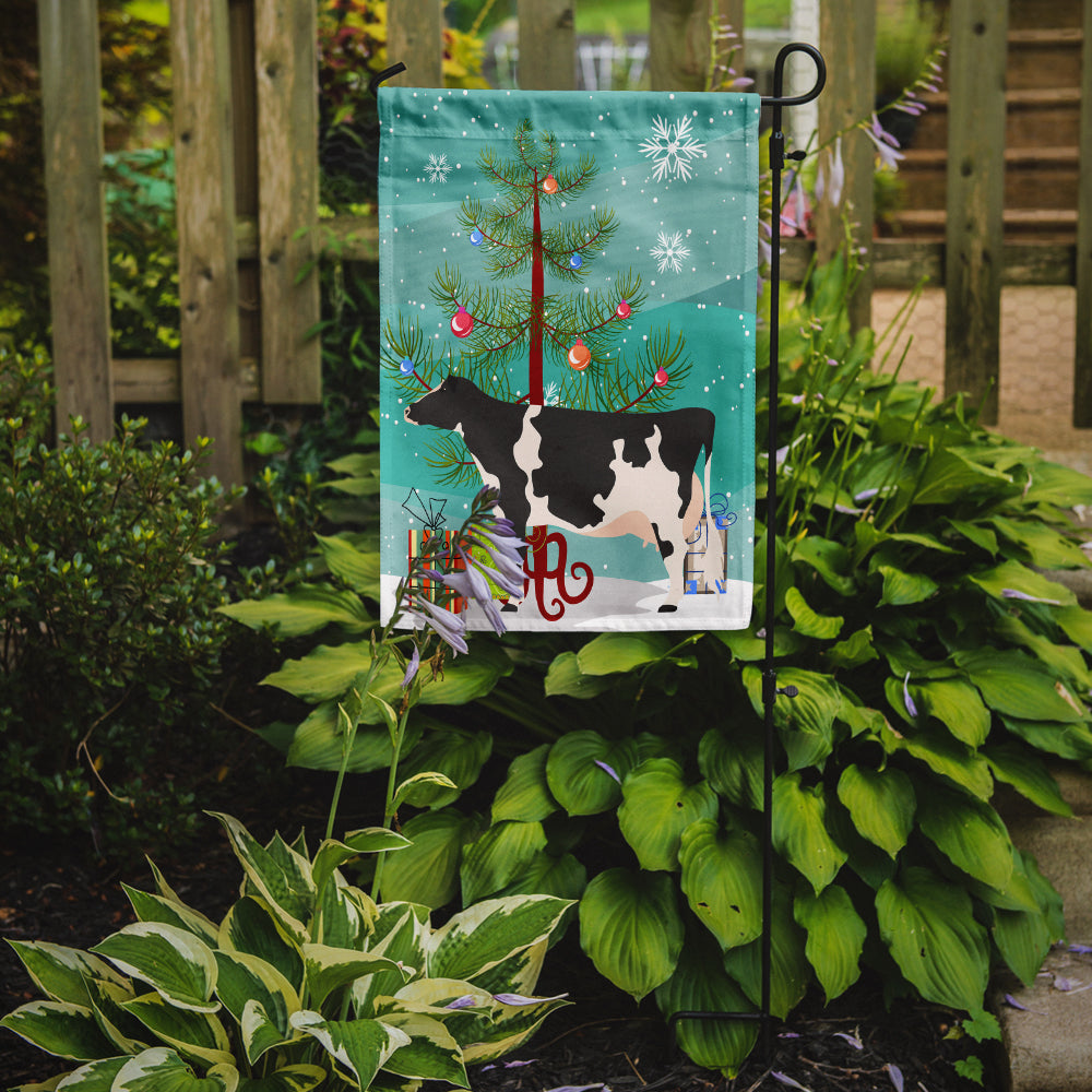 Holstein Cow Christmas Garden Flag Mailbox Decorative Yard Banner Outside Patio Artwork for Flower Beds, Garden Size, Multicolor