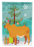 Zebu Indicine Cow Christmas Garden Flag Mailbox Decorative Yard Banner Outside Patio Artwork for Flower Beds, Garden Size, Multicolor